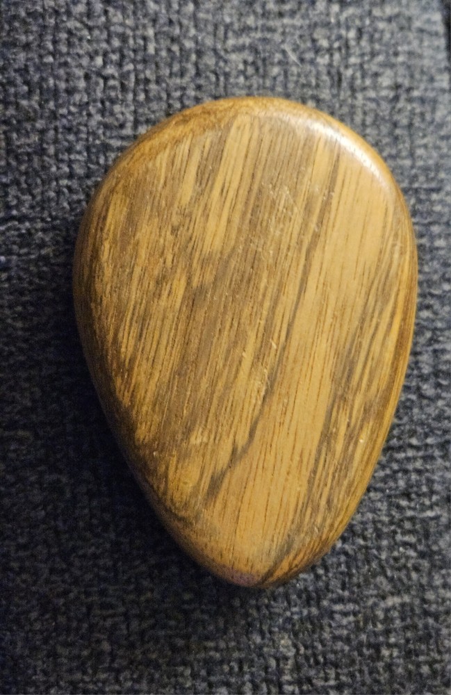 Handmade Solid Wood Compact Mirror Handheld Teardrop Shape - Beautiful!