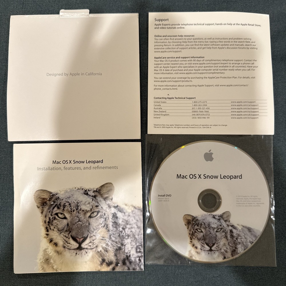 mac os x snow leopard  Install Disc