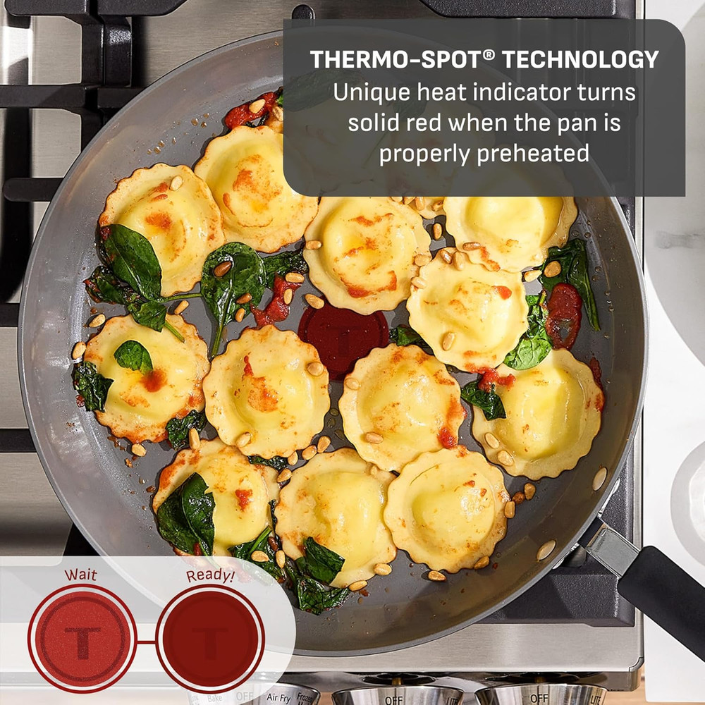 12-Piece Hard Anodized Ceramic Nonstick Cookware Set