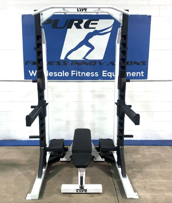 Power Lift | 8' Half Rack w/ Multi-Adjustable Bench