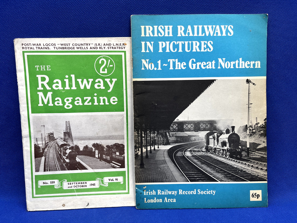 Two vintage railway magazines.