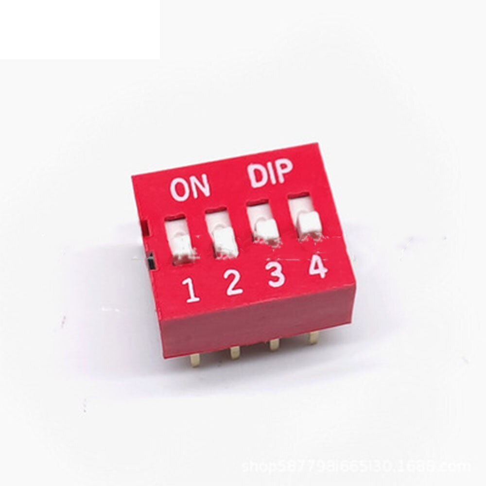 10pcs  2.54mm Pitch 4 Position Way  Switch Module