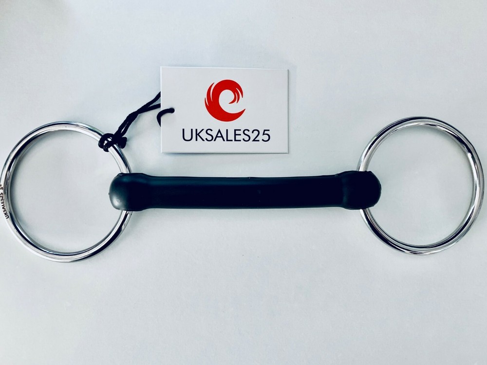 Loose Ring Rubber Mouth Snaffle Bit (UKSALES25®) *SAME DAY DISPATCH*