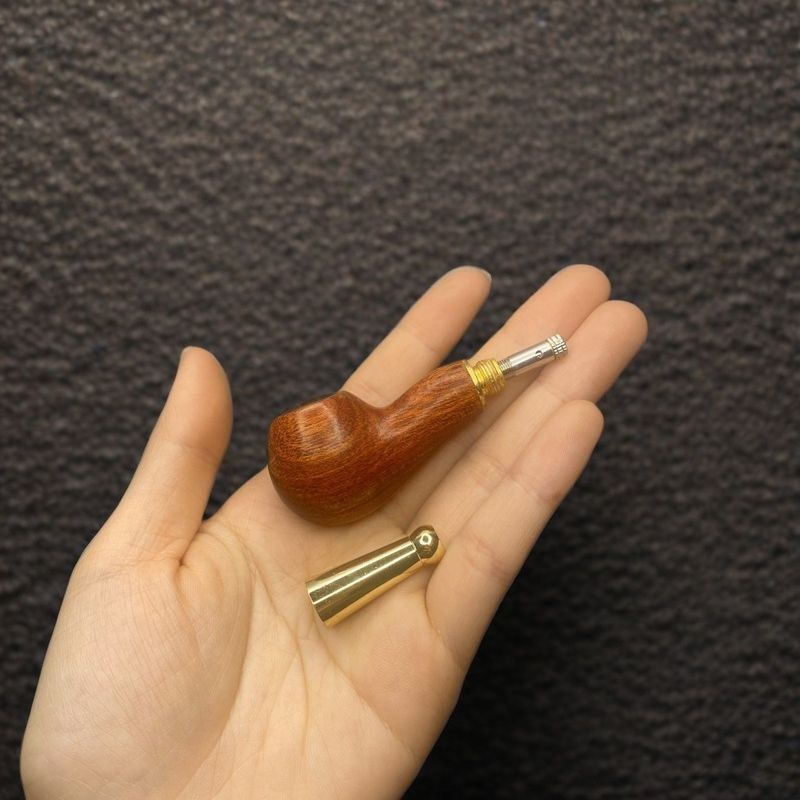 All Solid Wood Pipe Pipe Portable Small Solid Wood Mini Smoking Pot Pipe