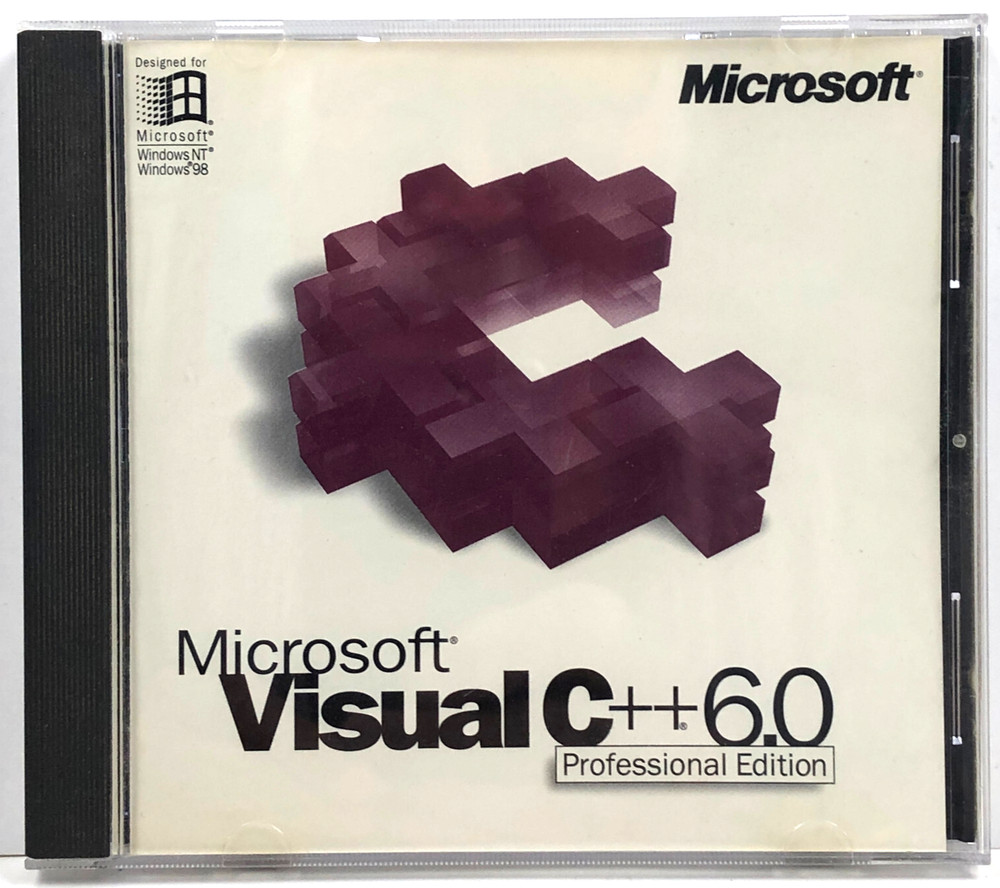 Microsoft Visual C ++ 6.0 Professional Edition - for Windows 98 or NT Has Key