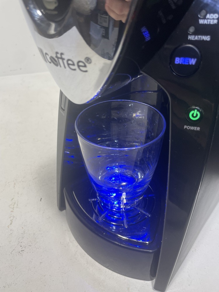 iCoffee RSS100-EXP SpinBrew Silver and Black Single Serve Coffee Brewer - Used