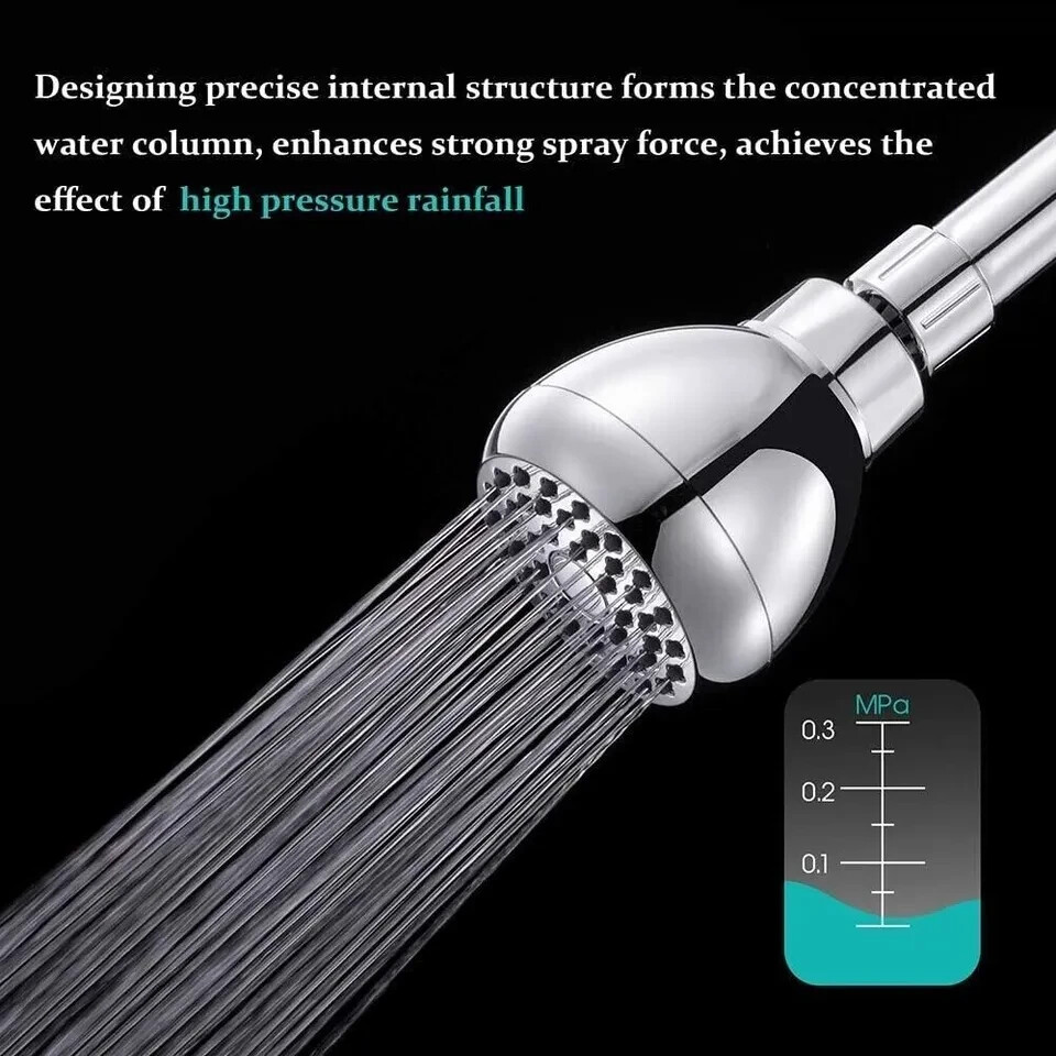 Original Modified HIGH FLOW SHOWER HEAD * 14 GPM Soft High Pressure * Acrylonitr