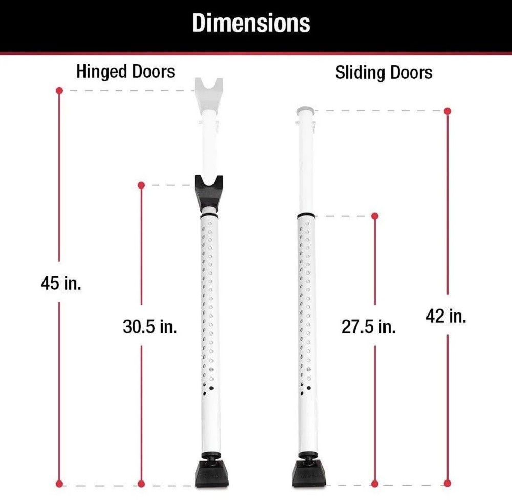 MASTERLOCK Dual Function Door Security Bar NEW