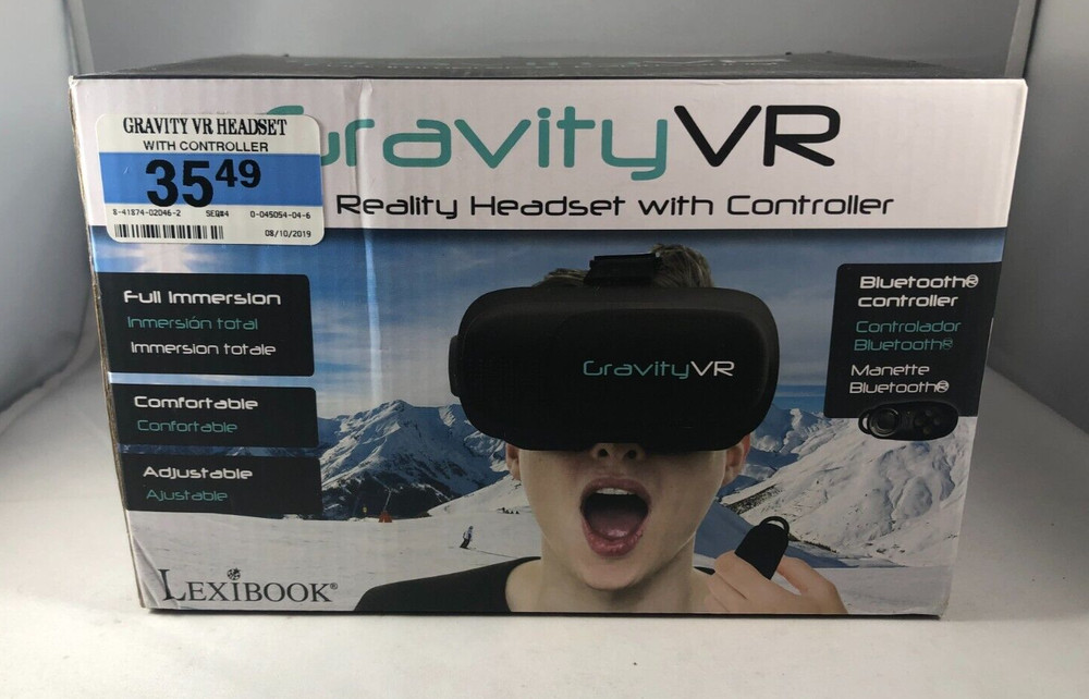 Lexibook Gravity VR Headset With Bluetooth Controller - New in Sealed Box