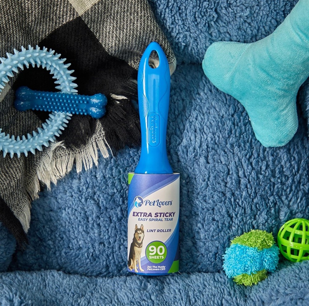 90 Sheet Extra Sticky Lint Roller with 360° Handle for Effortless Cleaning