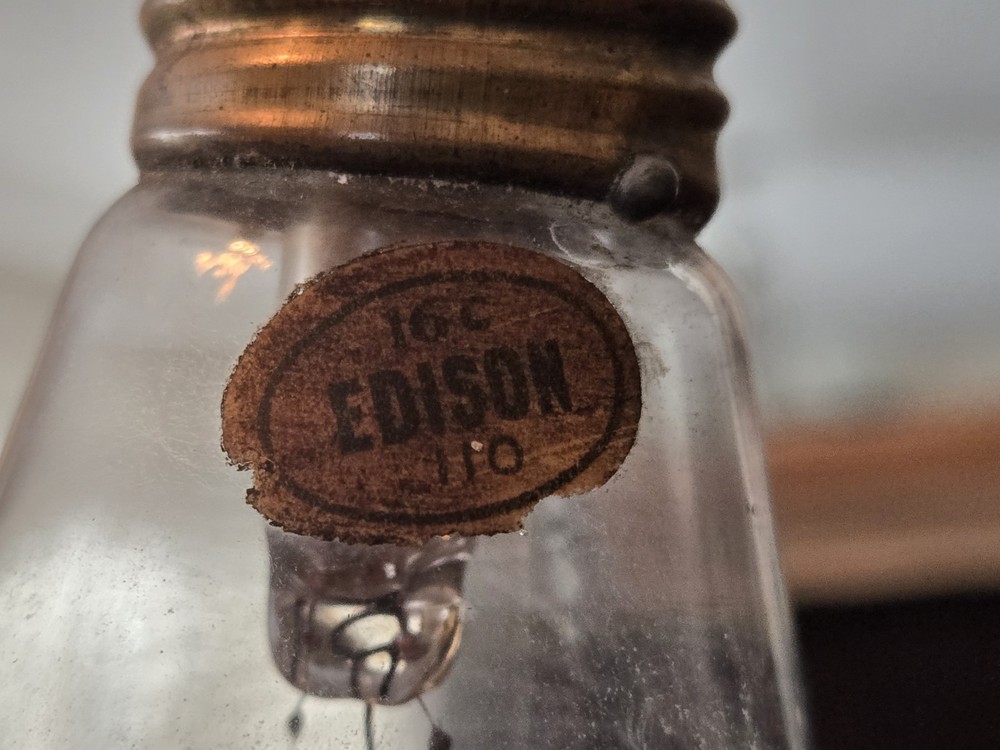 Antique Edison light bulb. Untested.