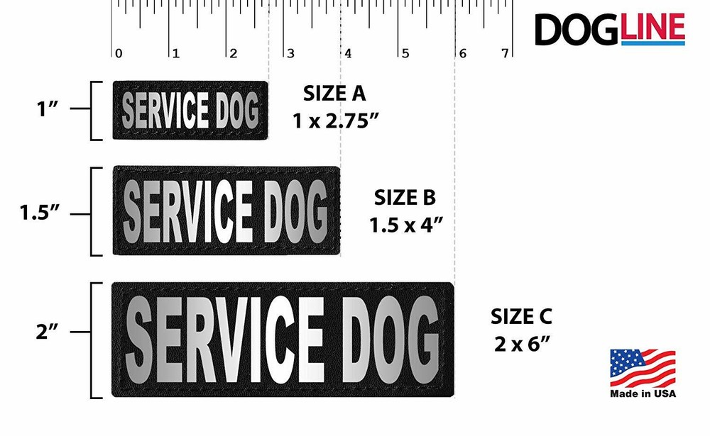 Service Dog Patch Reflective Extra Label Tag for Dog Harness Service
