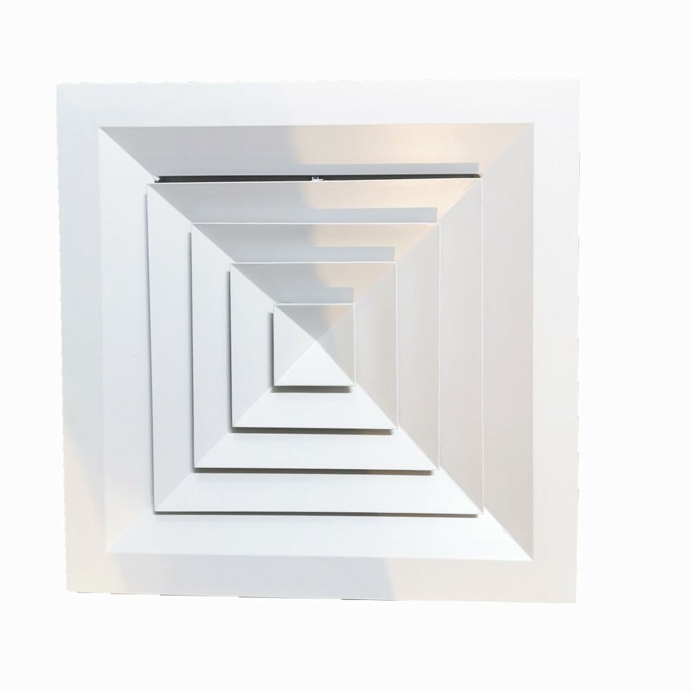 * Duct Square Celling Lay-In Diffuser with removable core+ Neck Adaptor