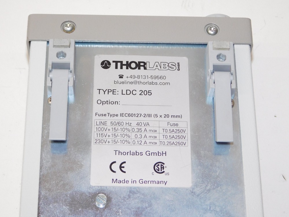 ThorLabs LDC205 Digital Display Benchtop Laser Diode Controller 500mA Germany