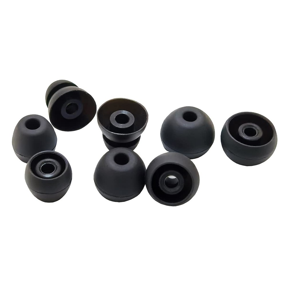 Luckvan Silicone Earbuds Tips for Beats Flex, X M, Silicone-Black