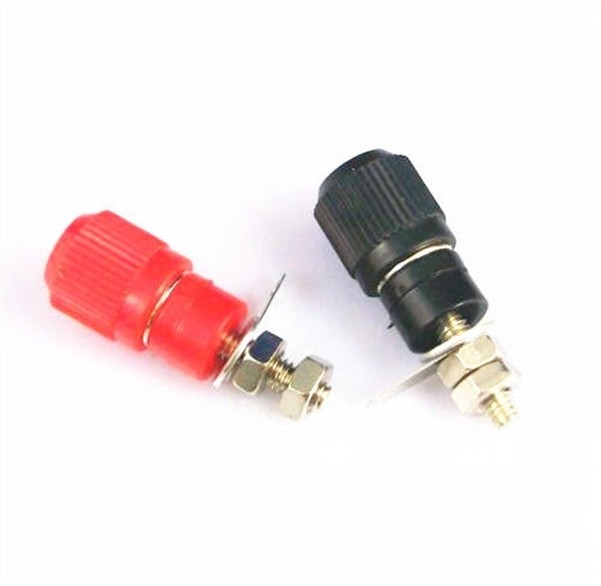 5 Pair Red Black Amplifier Terminal Binding Post Banana Plug Jack Panel Mount ay