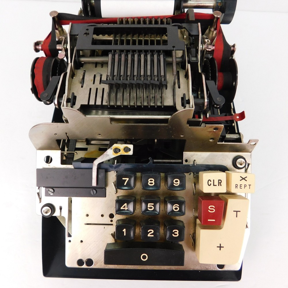 Vtg Commodore 207CB Electronic Business Adding Machine W/ Extra Rolls Tested