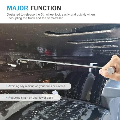 5th Wheel Pin Puller 3" Solid Steel with Chrome Plating Heavy Duty -pack 1