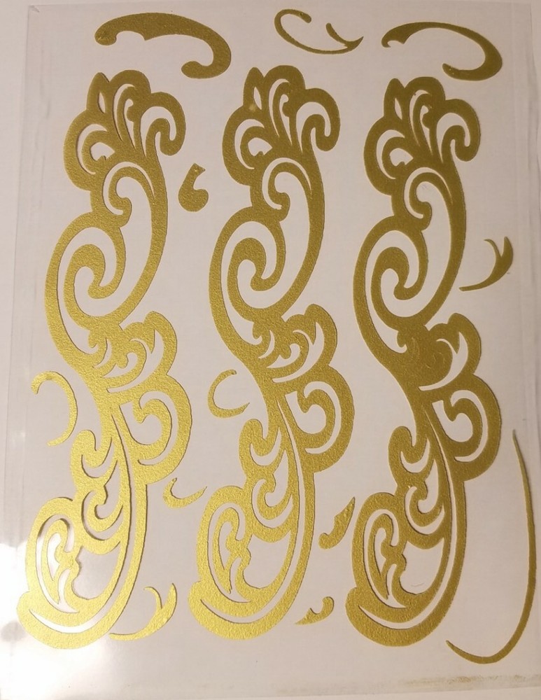 Gold Shimmer Cake Borders