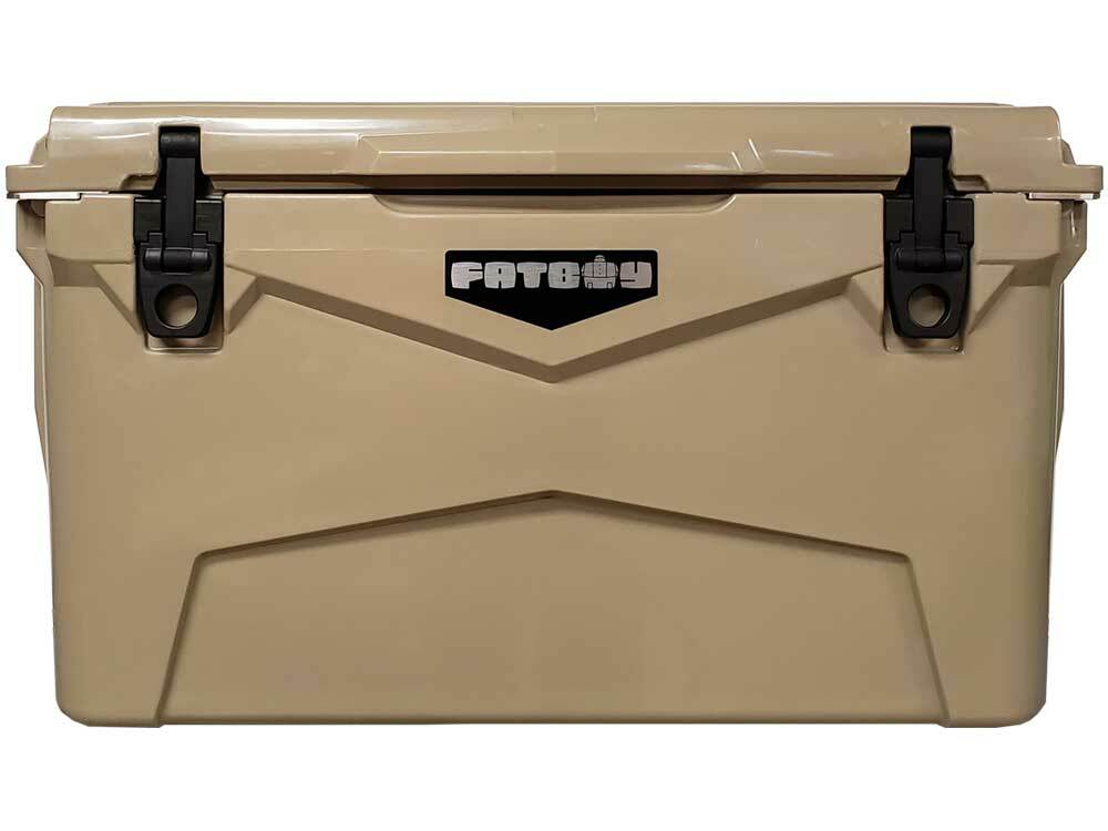 Fatboy Rugged Ice Chest Roto Molded Cooler Tan 45 QT Quart
