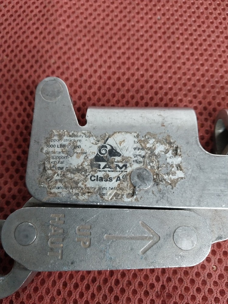 Fall Arrester Ram 5000lb. 3/8 Cable