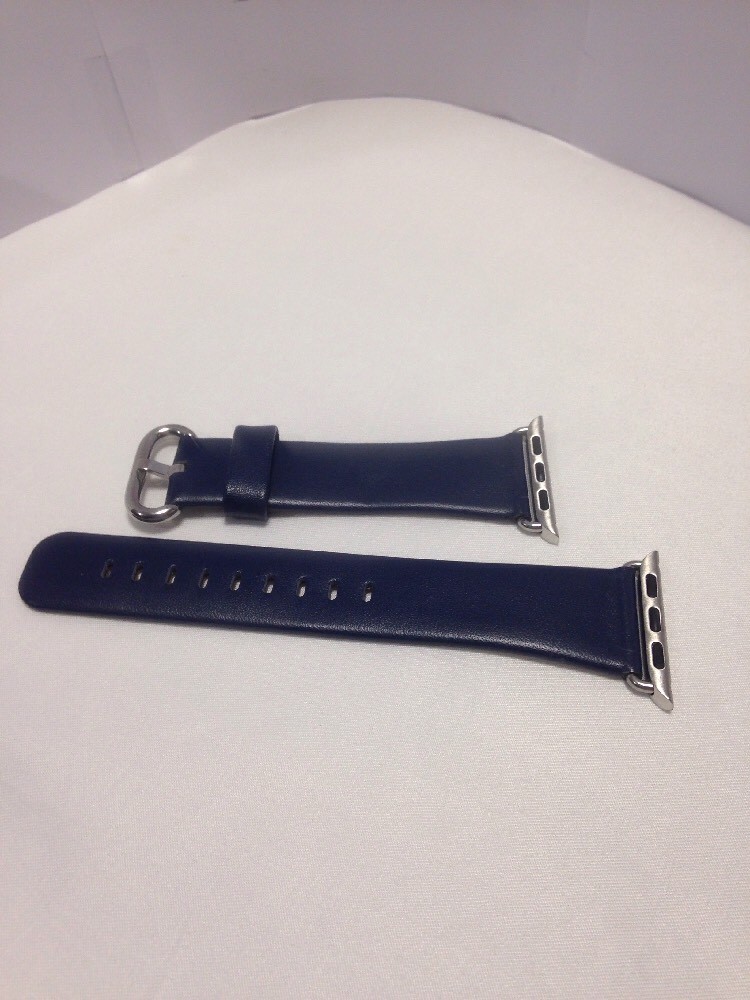Waloo Leather Grain Apple Watch Replacement Band. 38mm/black