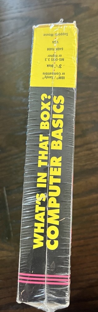 What's In That Box? 1994 A Lesson In Computer Basics PC Version NEW SEALED 3.5”