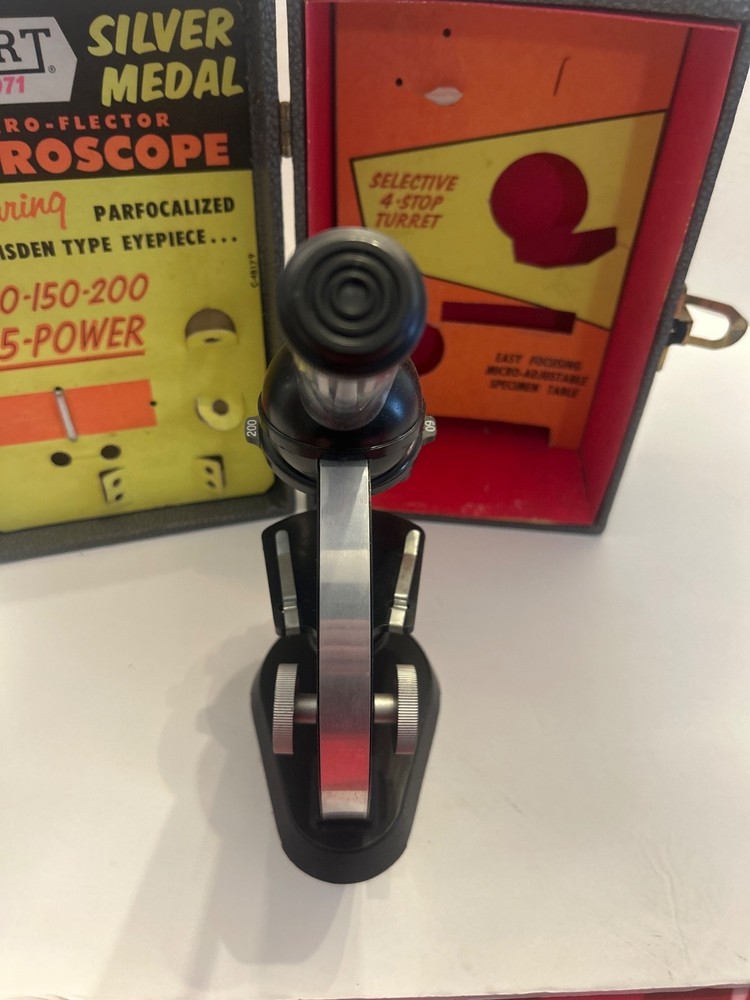 Vintage 1950’s Gilbert Microscope & Box