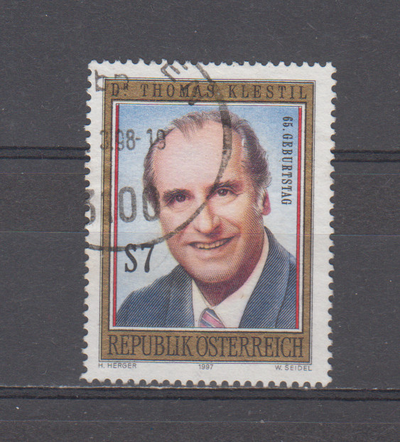 AUSTRIA  : 1997 - USED - SCOTT # 1739  Dr. THOMAS KLESTIL