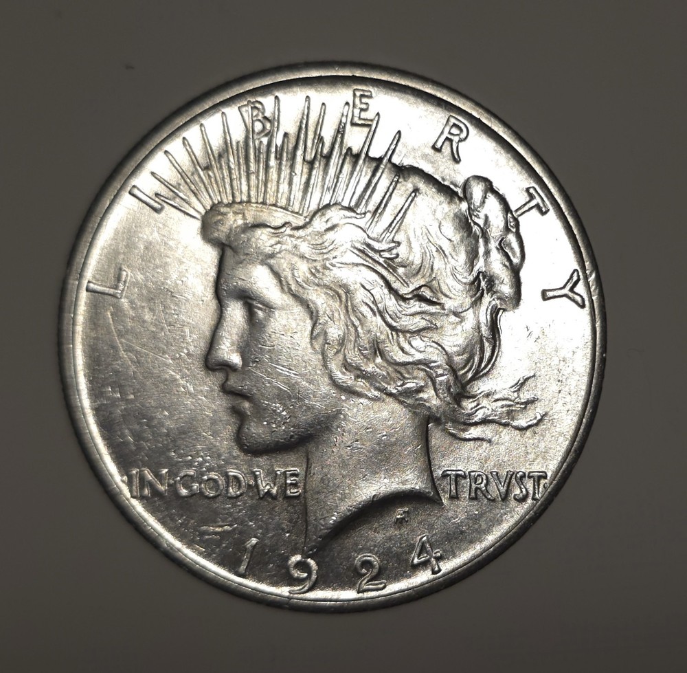 1924S Peace SILVER Dollar $1 BU Unc Uncirculated