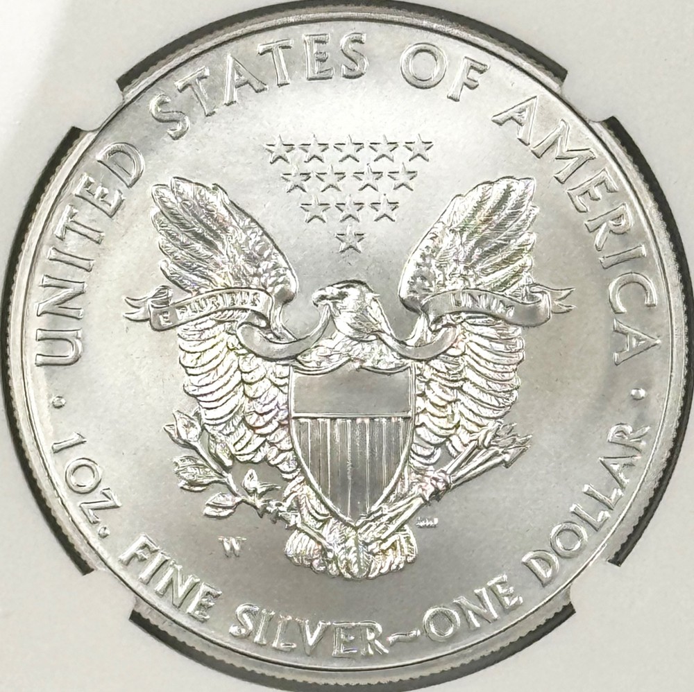2011-W $1 BURNISHED SILVER EAGLE NGC MS70