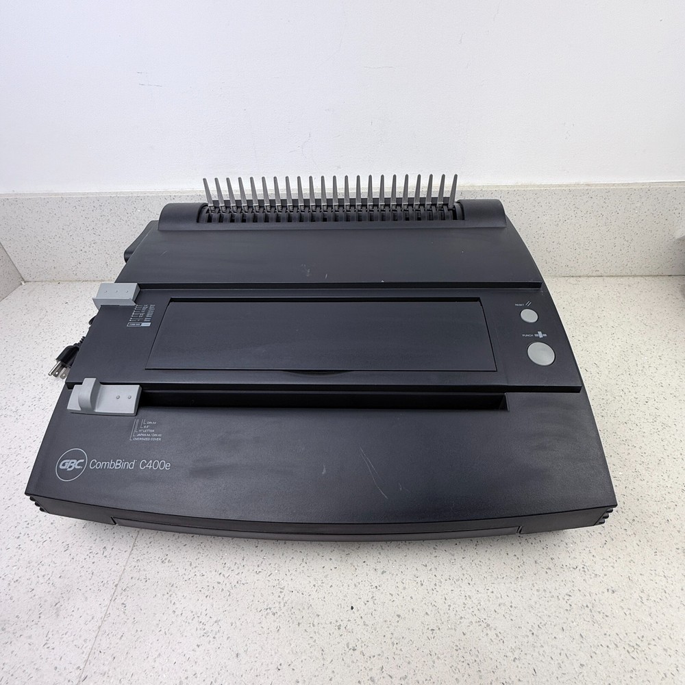 GBC C400e CombBind Hole Punch Comb Bind Booklet Maker