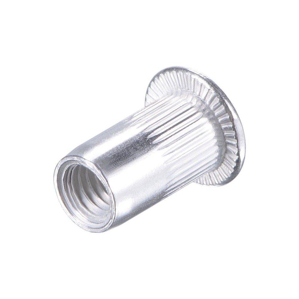 M5 Rivet Nuts Aluminium Alloy Knurled Flat Head Threaded Insert 25PCS
