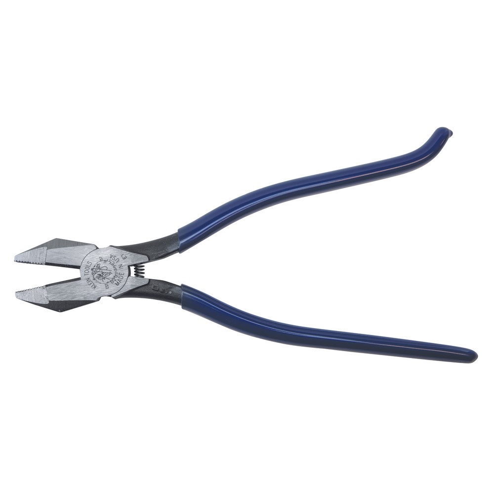 Klein Tools D201-7CST Ironworker Pliers, Spring Loaded Side Cutters, 9-Inch Long