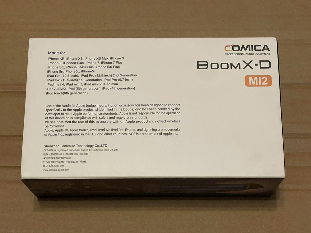 CoMica BOOMX-D MI2 Wireless Microphone System - Black