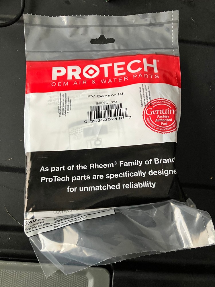 Rheem Water Heater FV Sensor Replacement Kit Gas Tank OEM Repair Part -