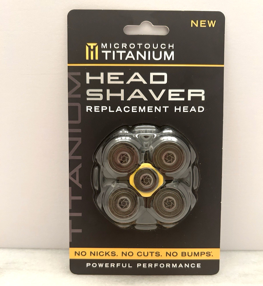 Microtouch Titanium Head Shaver Replacement 5 Head -BRANDNEW-SEALED
