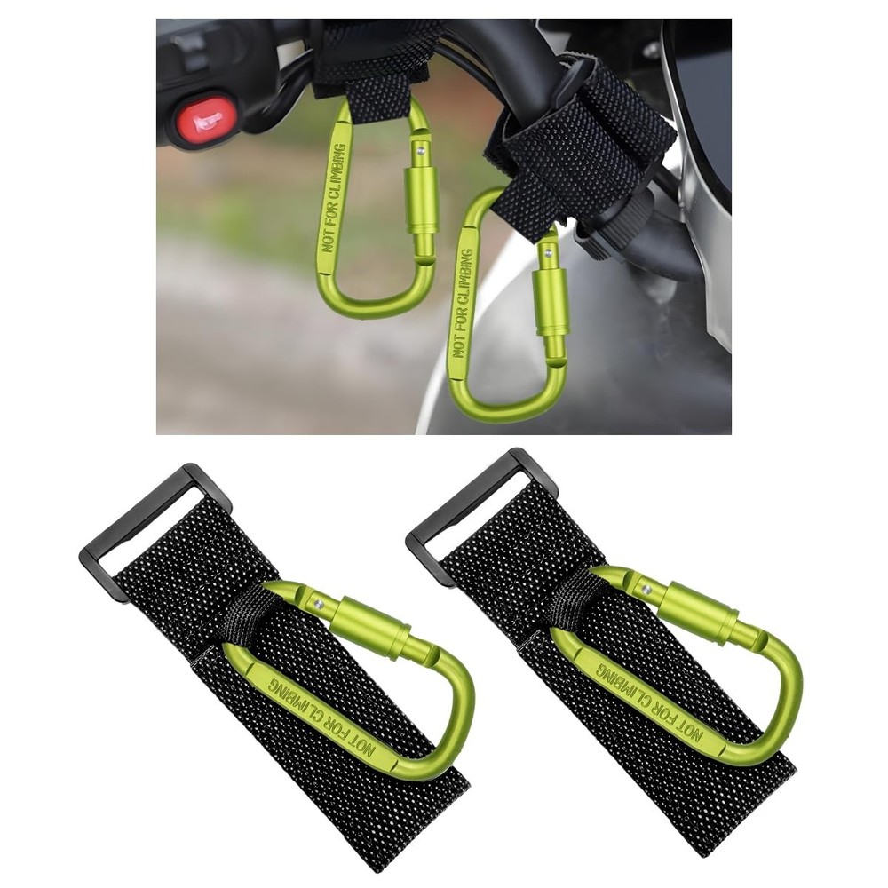 KVAEY 2 Pack Multipurpose Hook for Hanging Helmet, Goggle, Headsets, Green