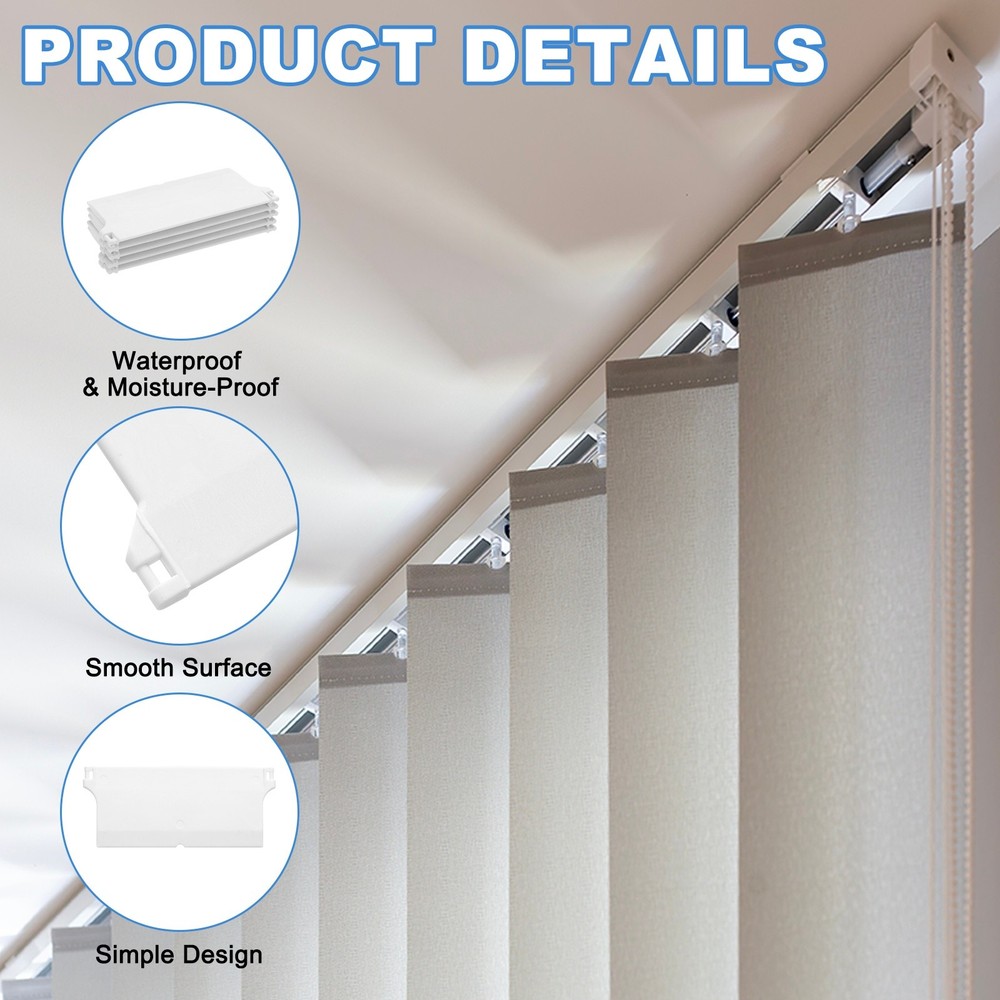 5Pcs Vertical Blind Weights 115mm Plastic Vertical Blind Bottom Weights