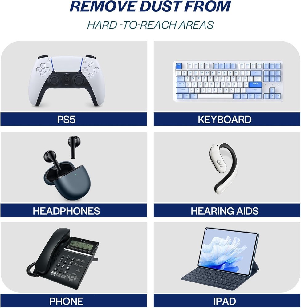 Compressed Air Duster 2-Pack - Ozone-Friendly Electronics Cleaning Spray