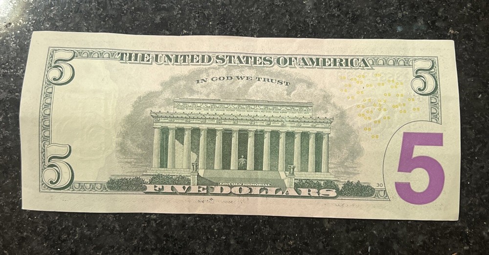 Super Repeater Binary fancy serial number PG 23632323 B/ink from Front On Back