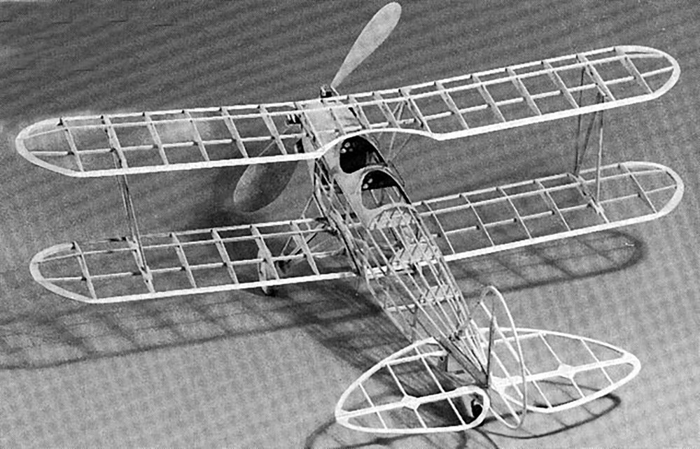 Model Airplane Plans (FF): Consolidate Fleet PT-11 24" Scale Rubber-Powered
