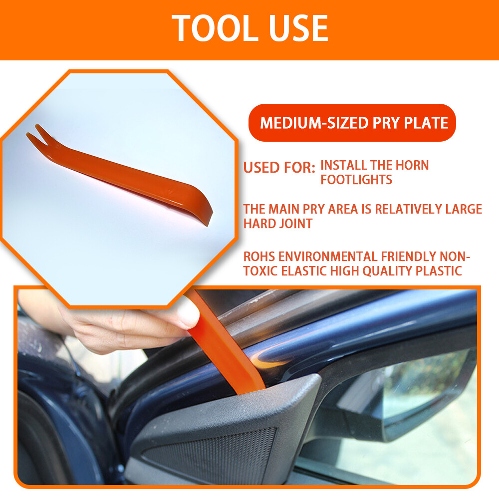 12 PCs Car Door Plastic Tools Fit For Removal Tool Pry Panel Auto Dashboard Trim