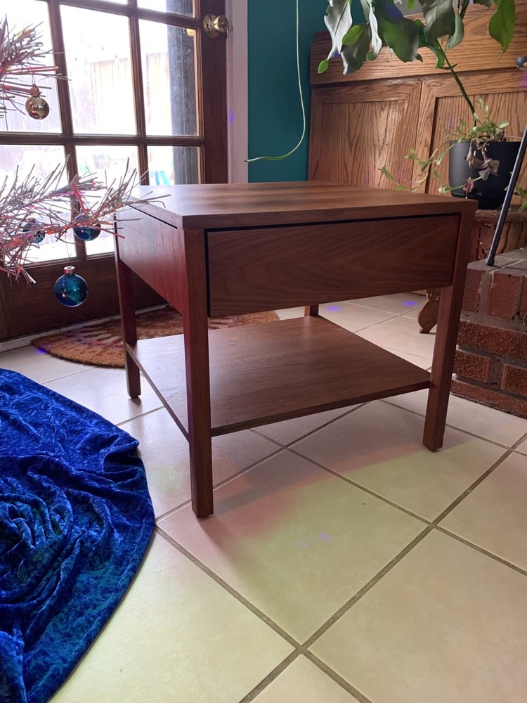 REFINISHED Florence KNOLL Nightstand SIDE TABLE VINTAGE MID CENTURY EAMES ERA