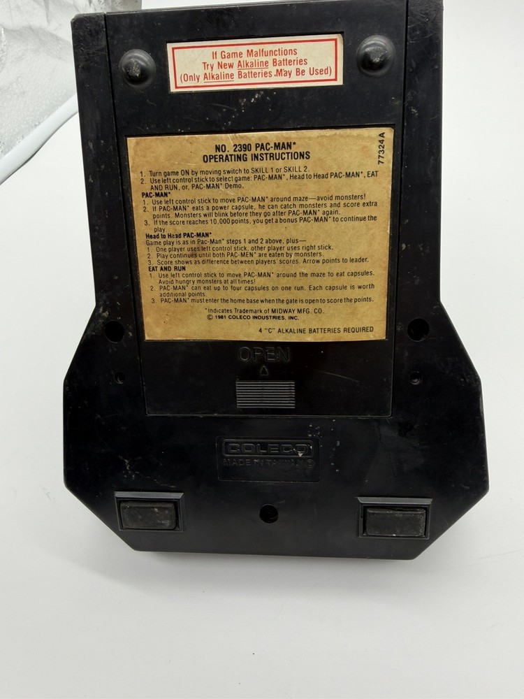 1981 Coleco Pac‑Man Tabletop Mini Arcade – Working – Cleaned & Restored – READ
