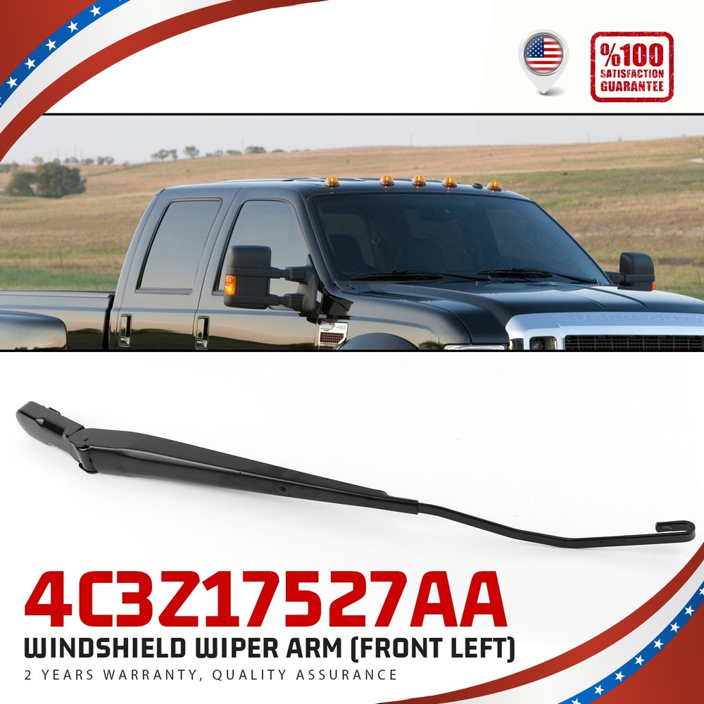 Direct Replacement Wiper Arm 4C3Z17527AA for Ford Left Driver Windshield Side