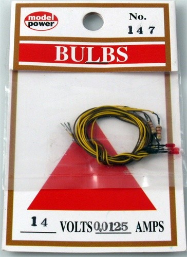 Model Power 147 Bulb GOS 14Volt Red (3)