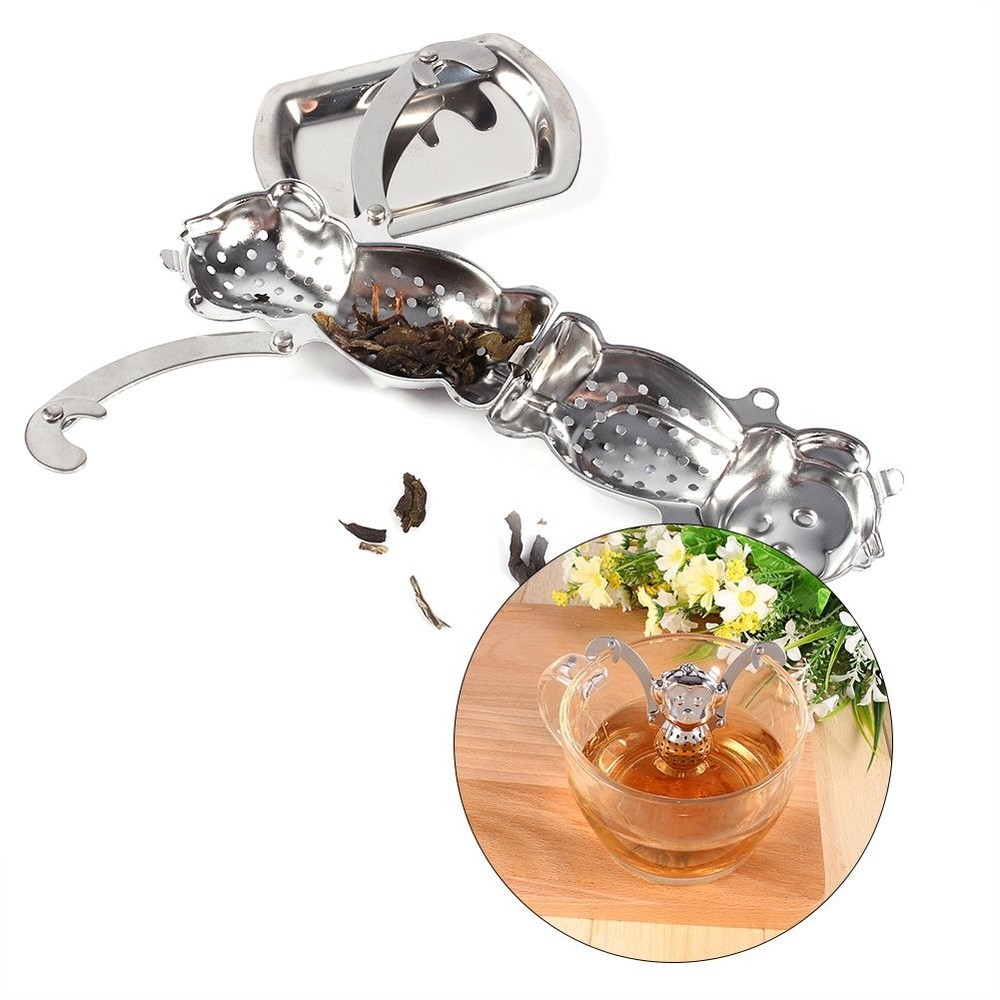 Monkey Tea Infuser Cute Stainless Steel Loose Leaf Tea Strainer Filter