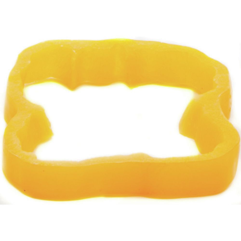Yellow Plastic Replica Bell Pepper Ring - 3"Dia