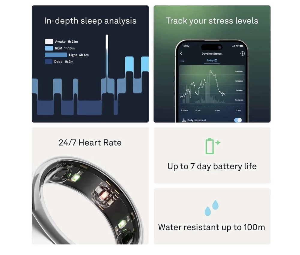 Oura Heritage Gen3 Silver Size 9